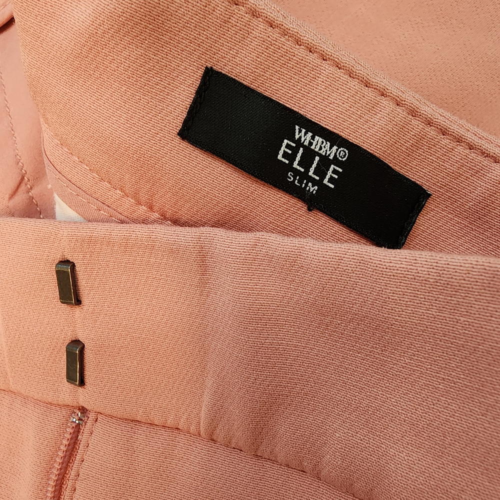 WHBM White House Black Market Elle Slim Pants 18L Peach Plus Size Long